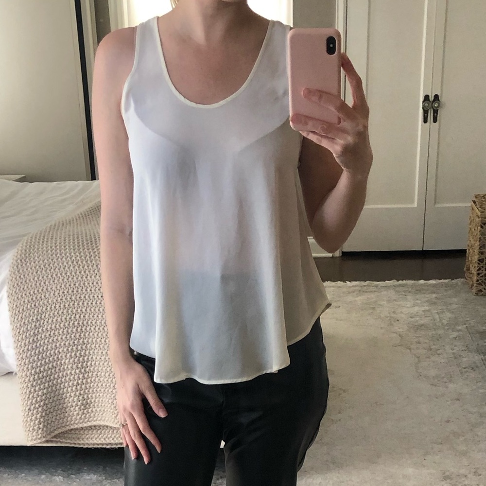 Lush cream gooey tank top